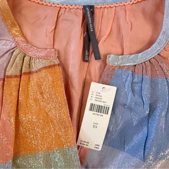 Anthropologie Somerset Mini Dress Metallic Edition New - Picture 4 of 7